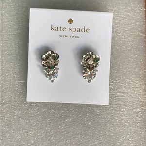 Kate Spade flower jeweled earrings